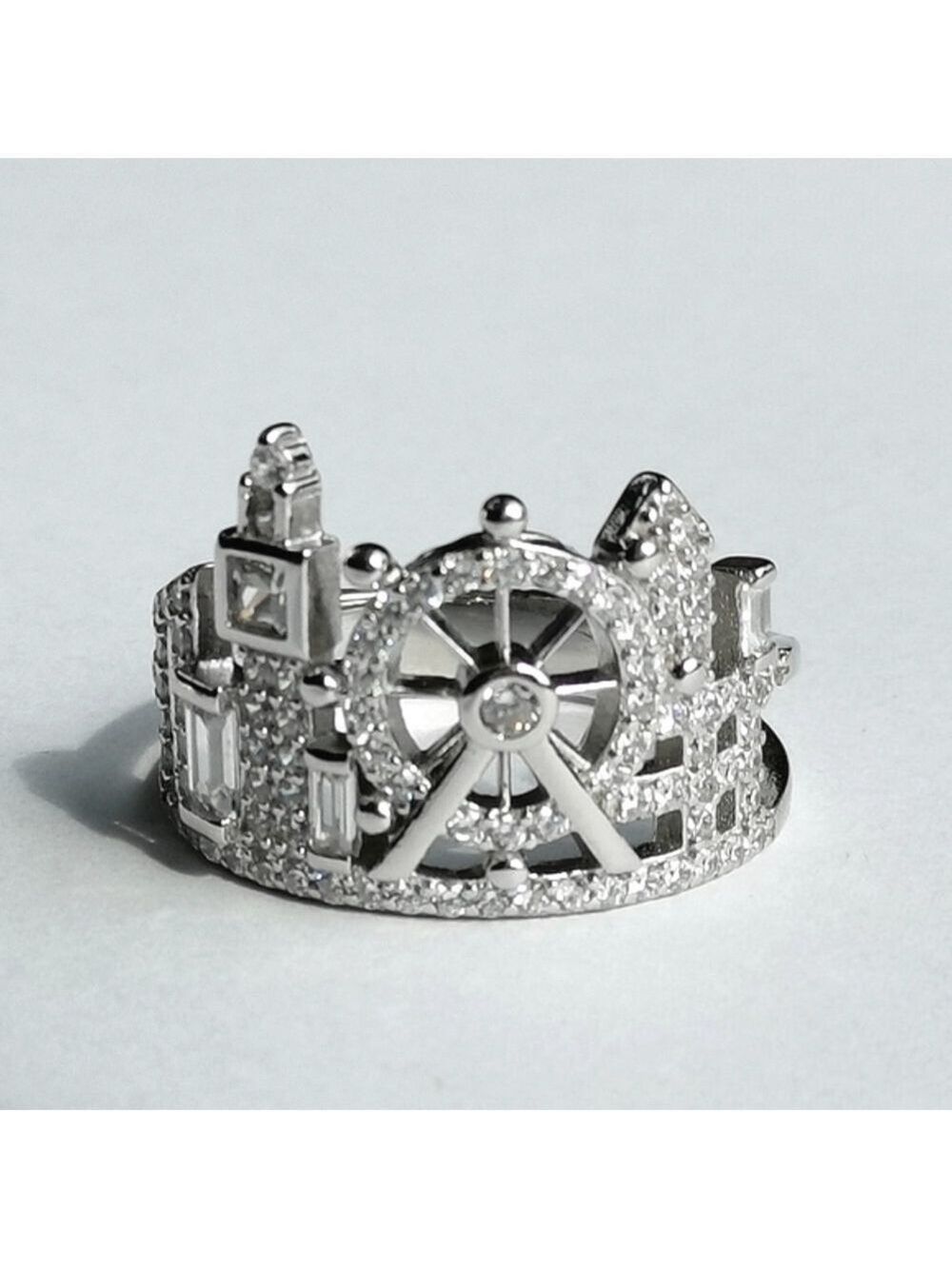 London Skyline sterling silver cz ring size 7 🆕